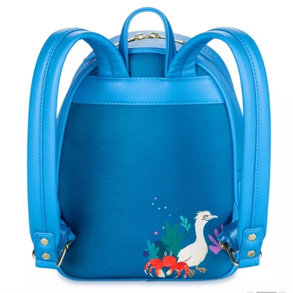DISNEY X LOUNGEFLY NWT Live-Action Little Mermaid Ariel Mermaid Backpack Bag - Picture 2 of 12